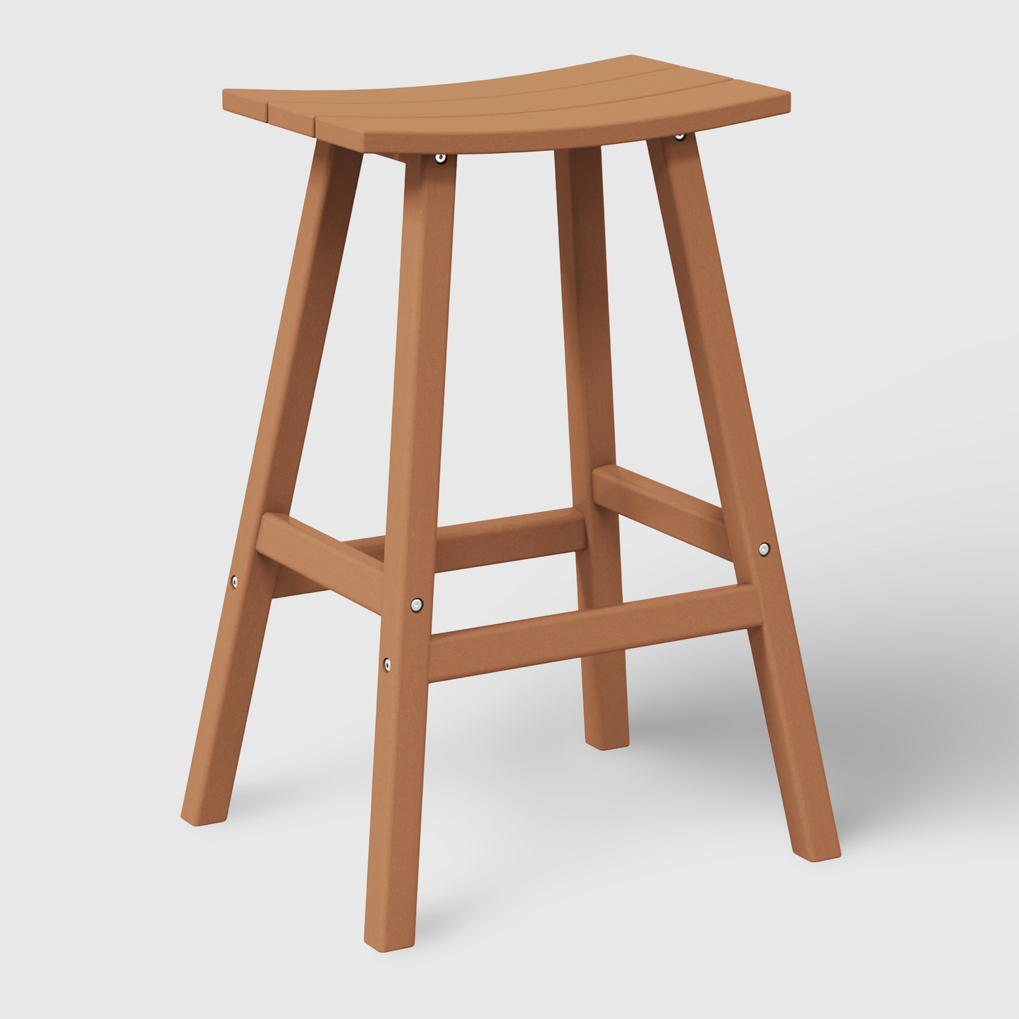 POLYTRENDS™ Stockholm All-Weather Outdoor Saddle Bar Stool (29" Height)