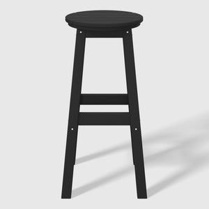 Stockholm All-Weather Outdoor Round Bar Stool (29" Height)