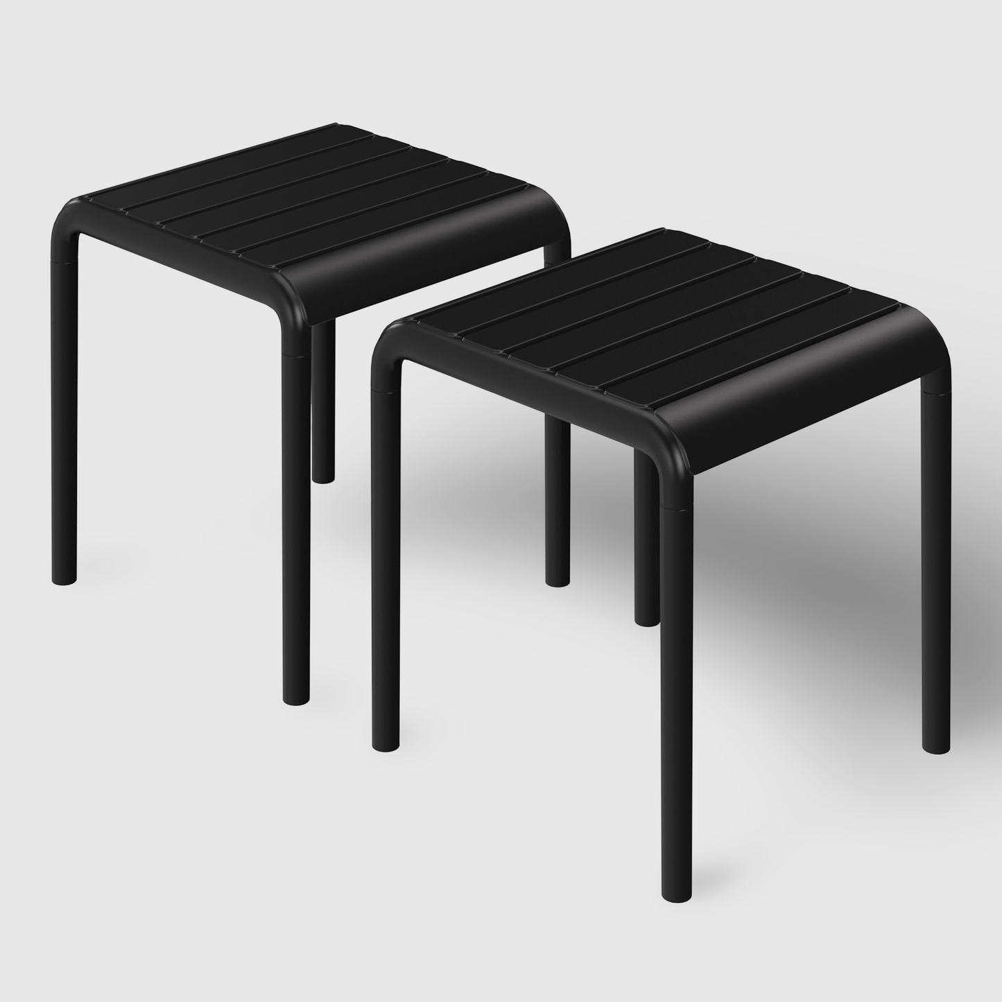 POLYTRENDS™ Copenhagen Linje Indoor Side Tables (Set of two)
