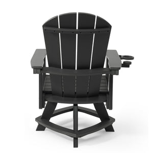 Adirondack Swivel Dining Chair with Cup Holder With Cup Holder