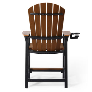 Heritage Ridge Adirondack Counter Height Chair With Cup Holder