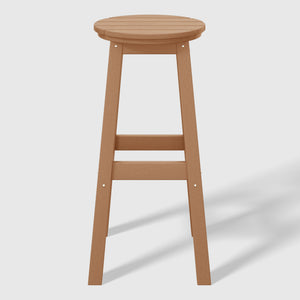 Stockholm All-Weather Outdoor Round Bar Stool (29" Height)