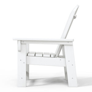 Tiny Terraces Kids' All-Weather Outdoor Poly Adirondack Chair