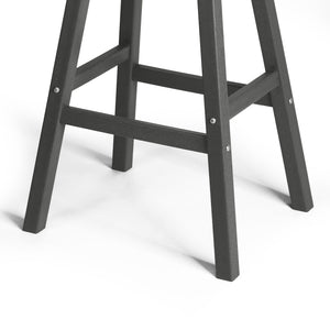 Stockholm All-Weather Outdoor Saddle Bar Stool (29" Height)