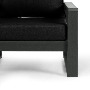 Signature All-Weather Outdoor Modular Patio Deep Seating Left Arm Chair (Left Arm Sectional Seat)