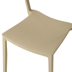 Patio Stacking Dining Side Chair (Set of 2)
