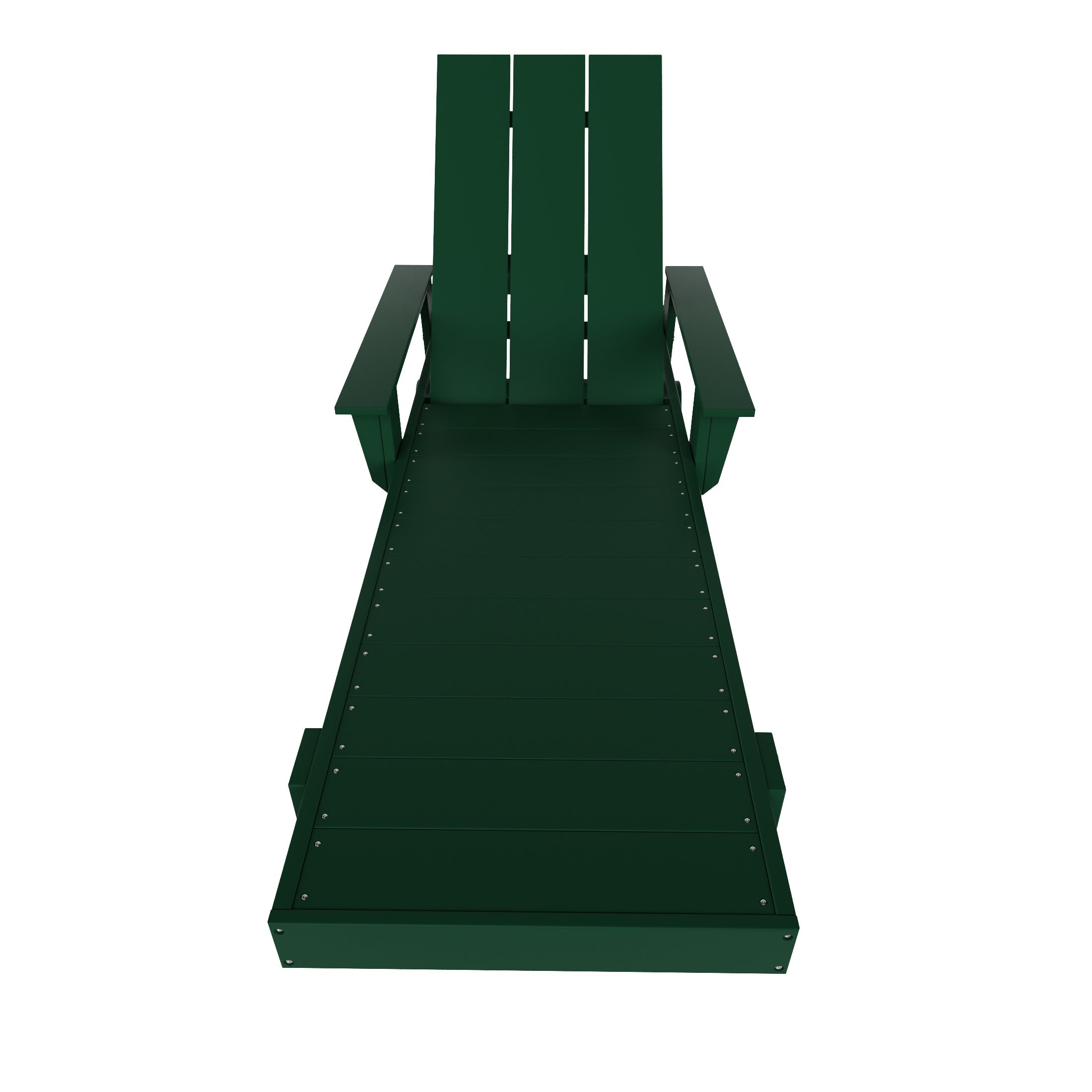 Malibu Modern All-Weather Outdoor Reclining Sun Lounger With Arm Rests & Wheels
