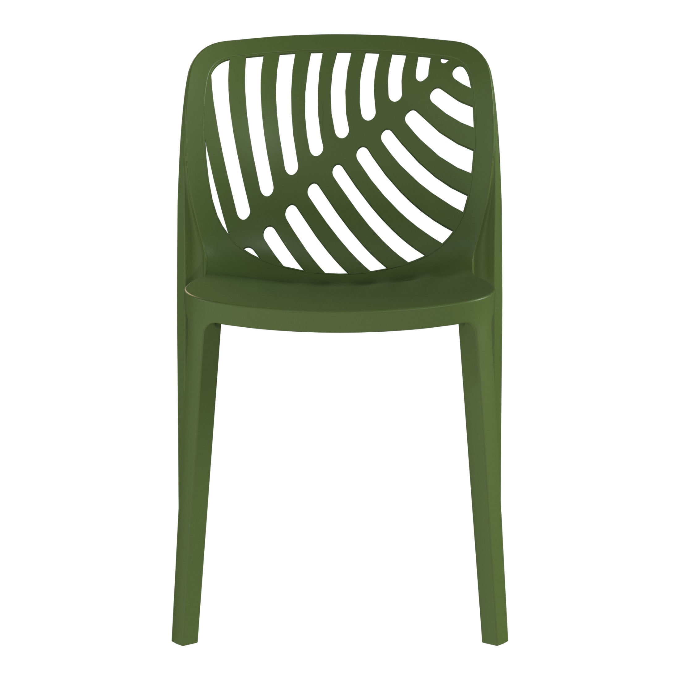 Patio Stacking Dining Side Chair (Set of 2)
