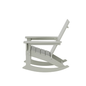 Malibu Modern All-Weather Outdoor Rocking Adirondack Chair