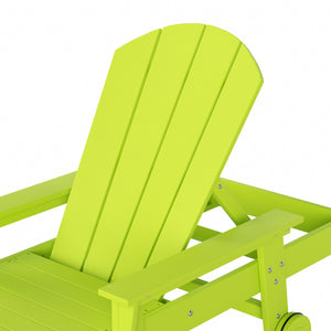 Chatham All-Weather Outdoor Adirondack Reclining Sun Lounger With Arms Rests & Wheels