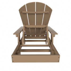 Chatham All-Weather Outdoor Adirondack Reclining Sun Lounger With Arms Rests & Wheels
