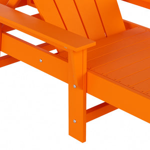 Chatham All-Weather Outdoor Adirondack Reclining Sun Lounger With Arms Rests & Wheels