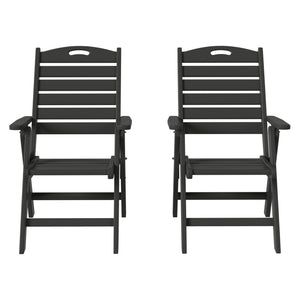 Aarhus Folding High back Dining Chair (Set of 2)
