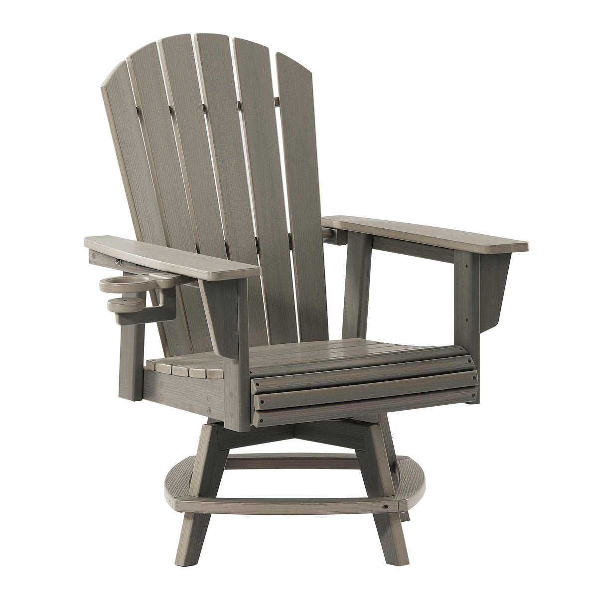 Heritage Ridge Adirondack Swivel Dining Chair With Cup Holder