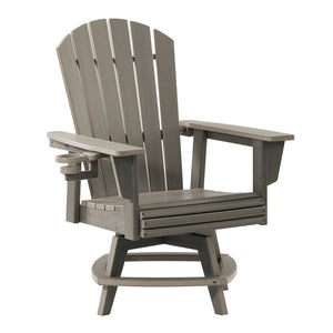 Heritage Ridge Adirondack Swivel Dining Chair With Cup Holder