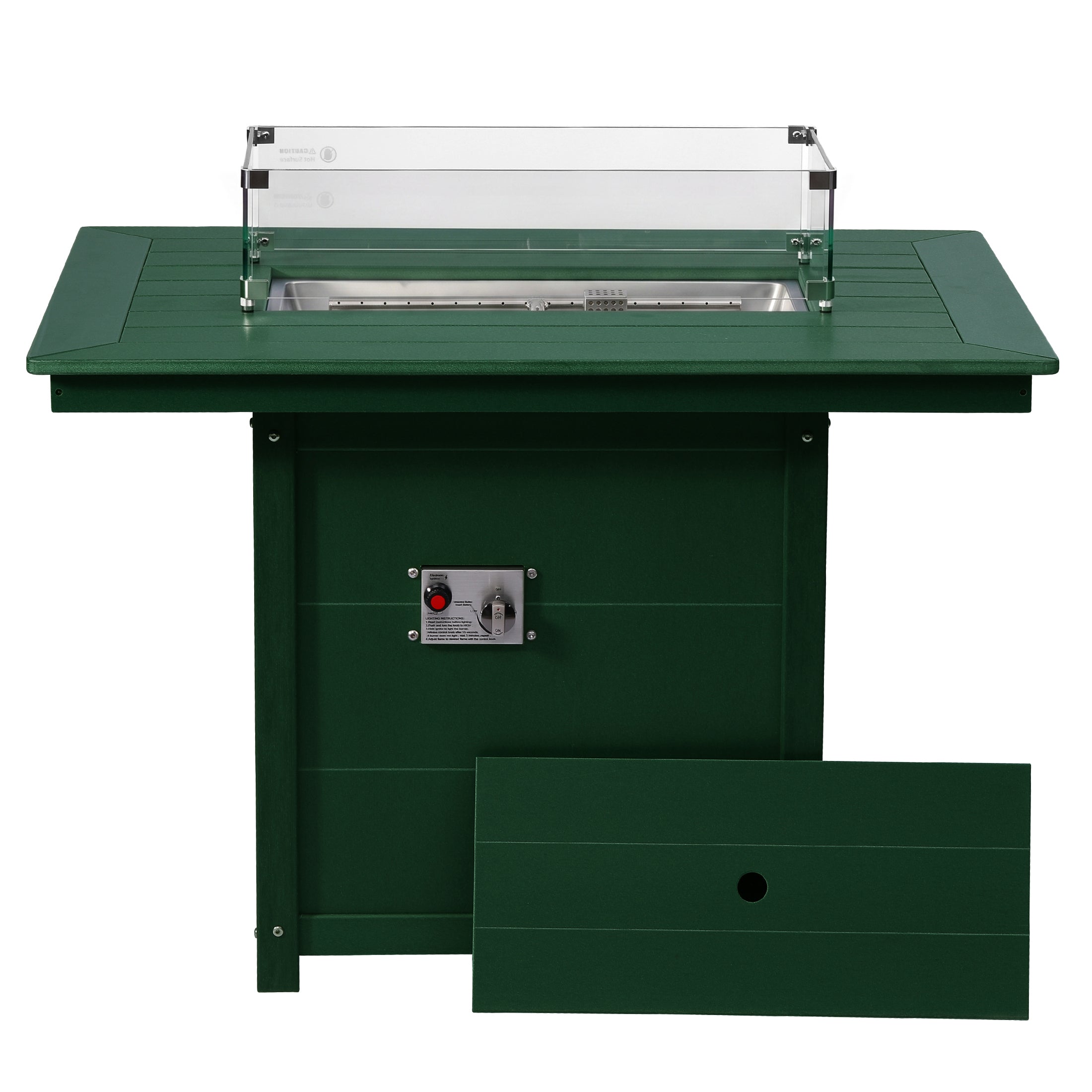 Sedona Rectangular 34" X 46" Dining Fire Pit Table