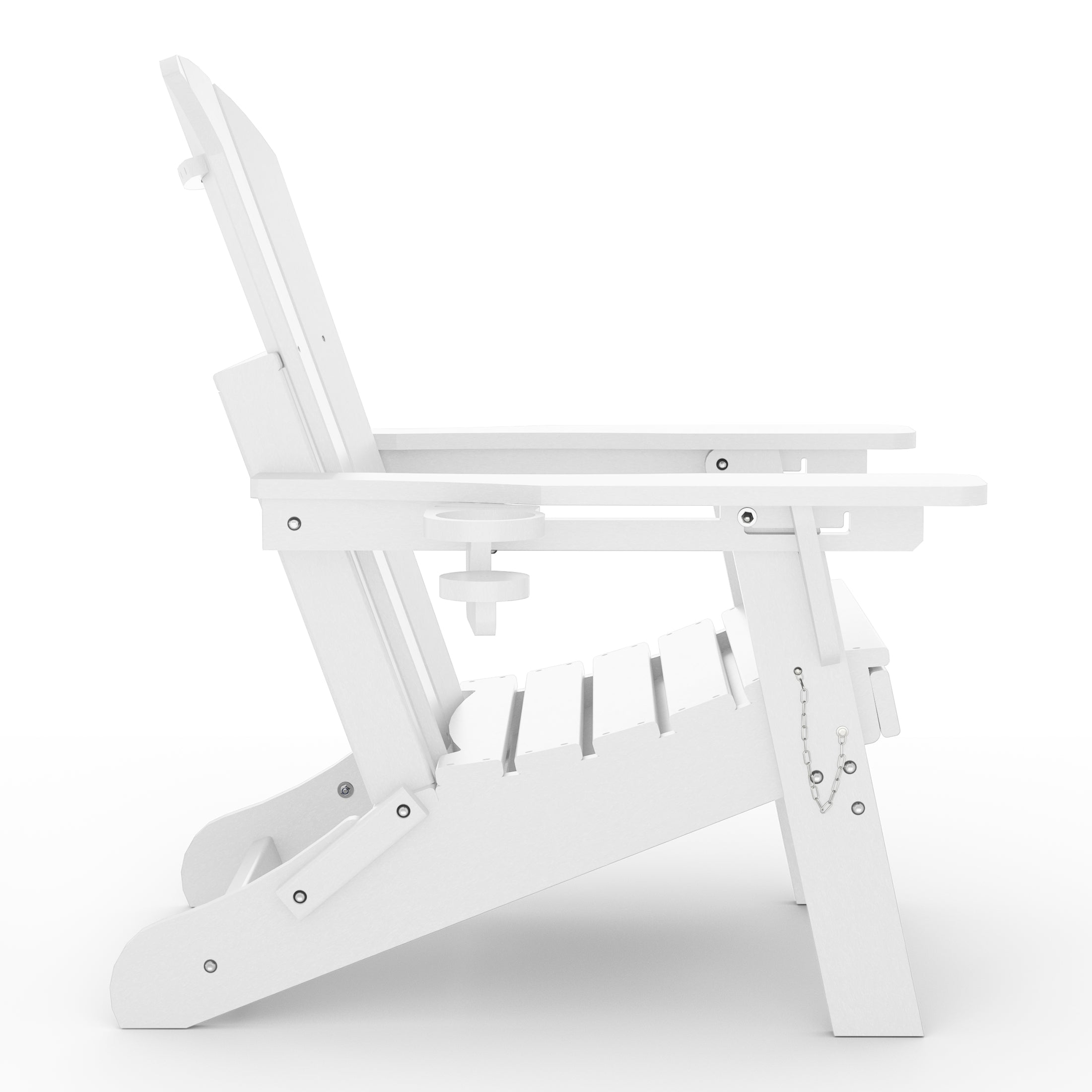 Chatham Folding Adjustable Adirondack Chair with Cup Holder and Hideaway Ottoman