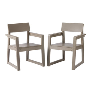 Palmetto Outdoor Dining Arm Chair (Set of 2)