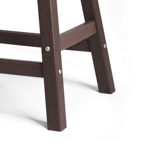 Stockholm All-Weather Outdoor Saddle Counter Stool (24" Height)