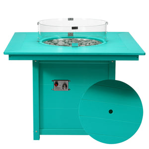 Sedona Square 42" Dining Fire Pit Table