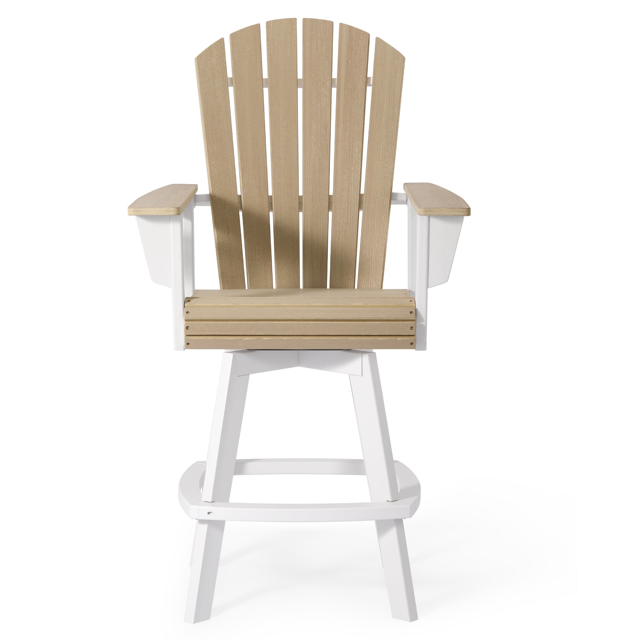Heritage Ridge Adirondack Swivel Bar Chair With Cup Holder