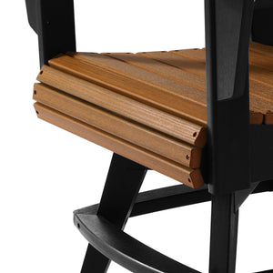 Heritage Ridge Adirondack Swivel Dining Chair With Cup Holder