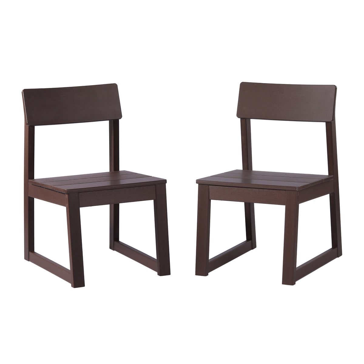 Palmetto Outdoor Dining Side Chair (Set of 2) With Cup Holder