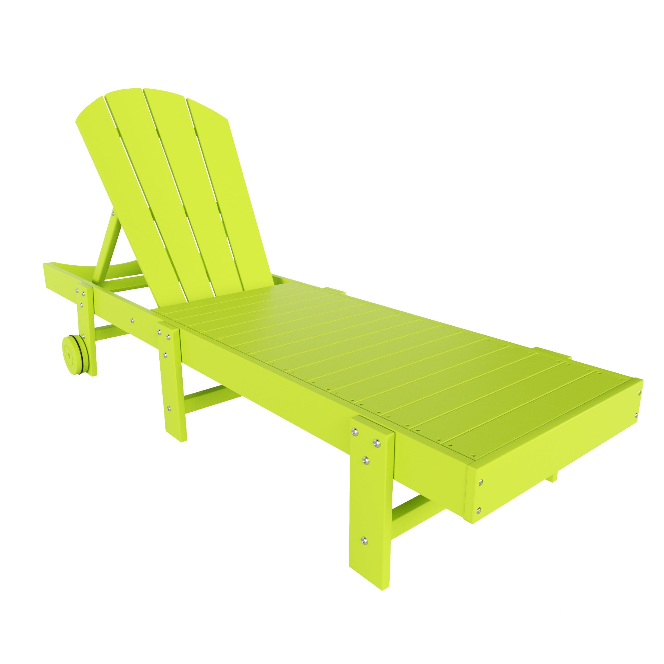 Chatham All-Weather Outdoor Adirondack Reclining Sun Lounger With Wheels