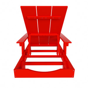 Malibu Modern All-Weather Outdoor Reclining Sun Lounger With Arm Rests & Wheels