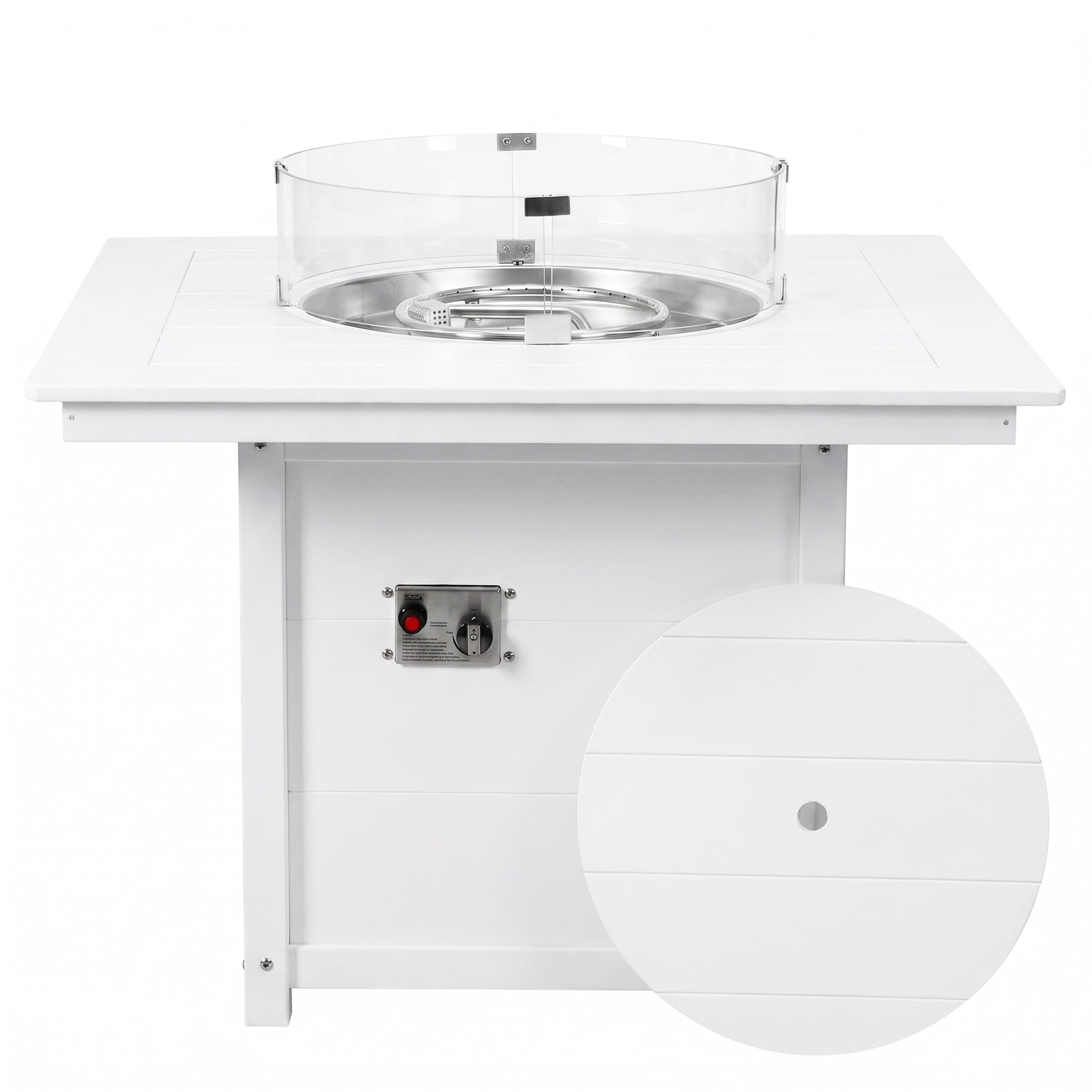 Sedona Square 42" Dining Fire Pit Table