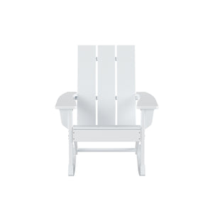 Malibu Modern All-Weather Outdoor Rocking Adirondack Chair