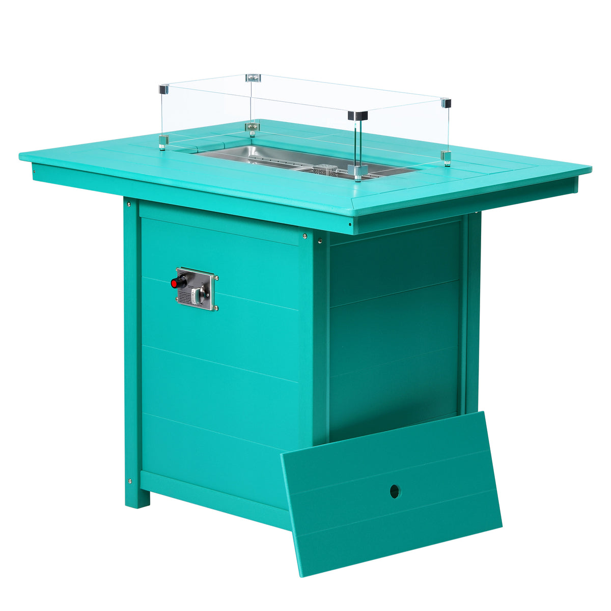Sedona Rectangular 34" X 46" Counter Fire Pit Table