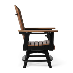 Heritage Ridge Adirondack Swivel Dining Chair With Cup Holder