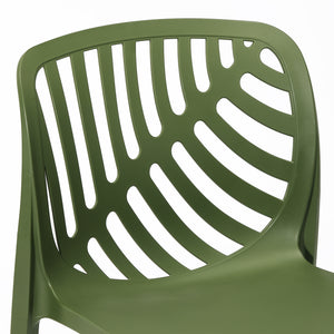 Patio Stacking Dining Side Chair (Set of 2)