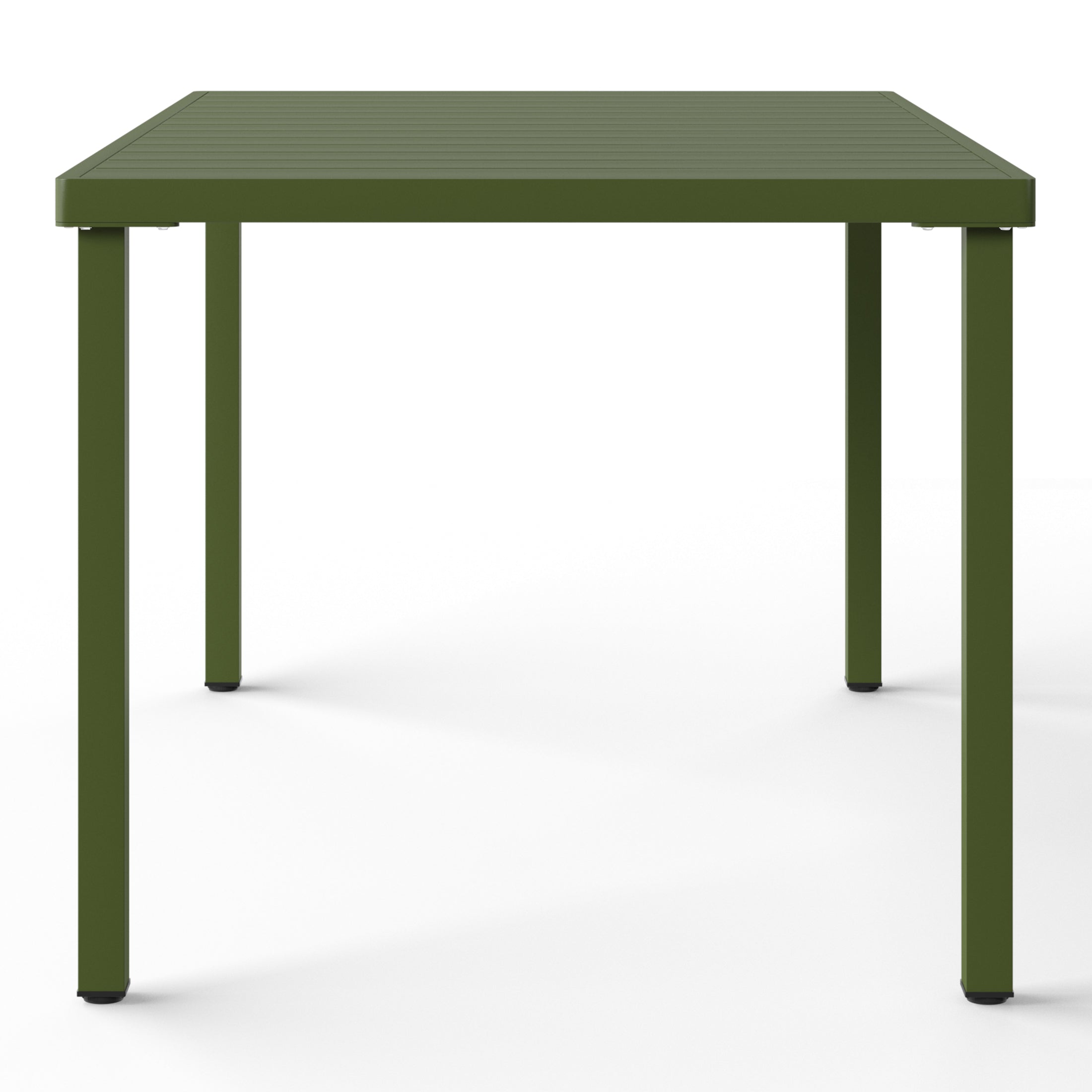 Polyform 59" x 35.4" Steel Rectangular Dining Table