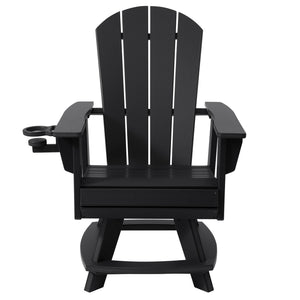 Adirondack Swivel Dining Chair with Cup Holder With Cup Holder