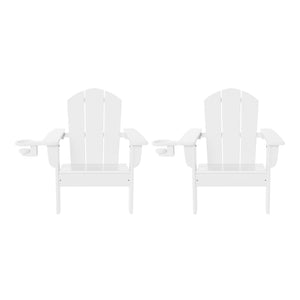 Tiny Terraces Kids Adirondack Chair with Cup Holder (Set of 2)