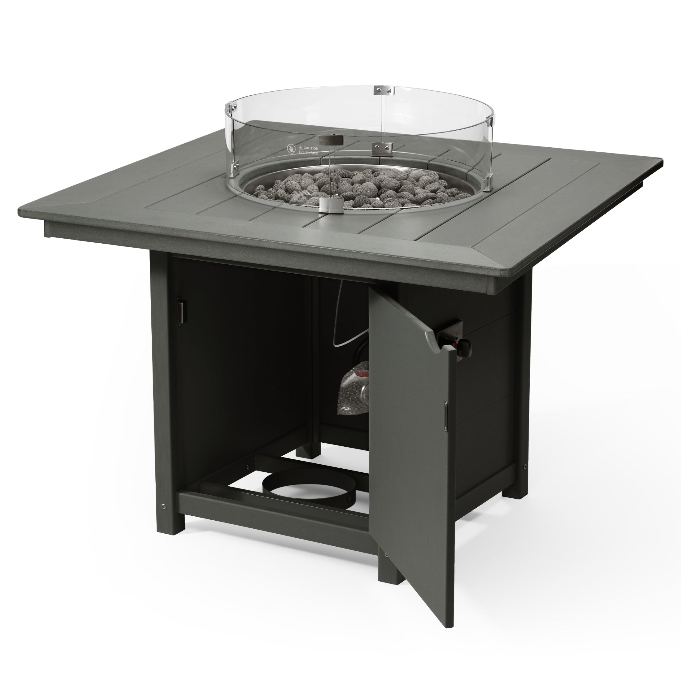 Sedona Square 42" Dining Fire Pit Table