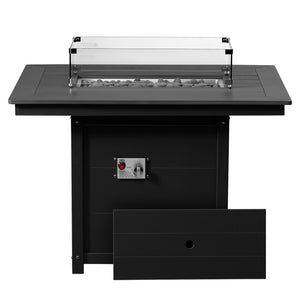 Sedona Rectangular 34" X 46" Dining Fire Pit Table
