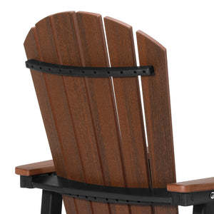 Heritage Ridge Adirondack Swivel Bar Chair With Cup Holder