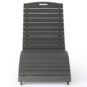 Key West Folding Pool Lounge Chair with Wheels