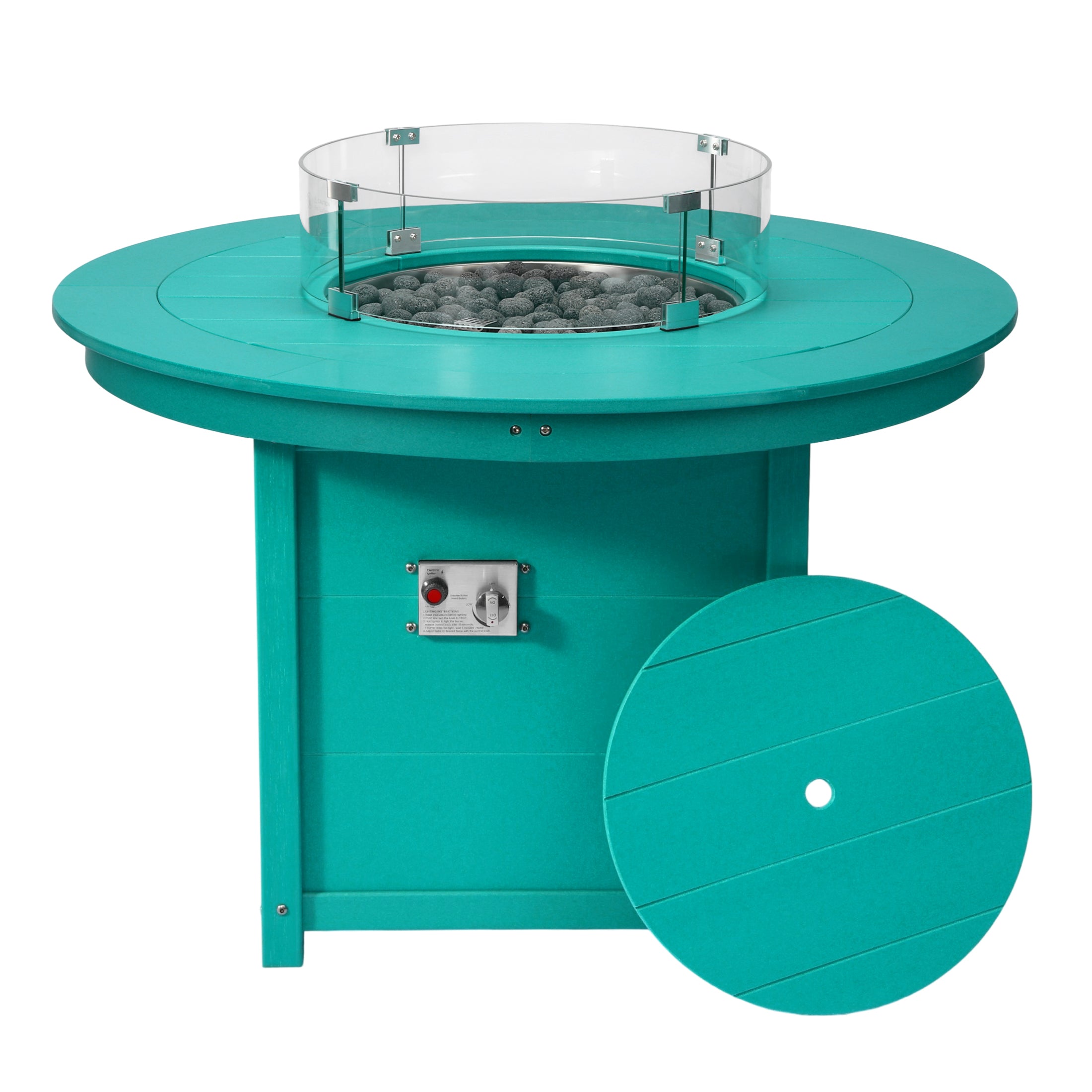 Sedona Round 47" Dining Fire Pit Table