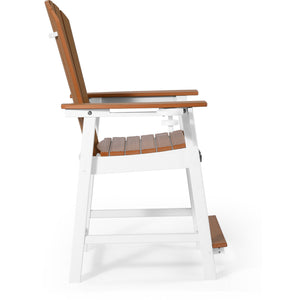 Heritage Ridge Adirondack Counter Height Chair With Cup Holder