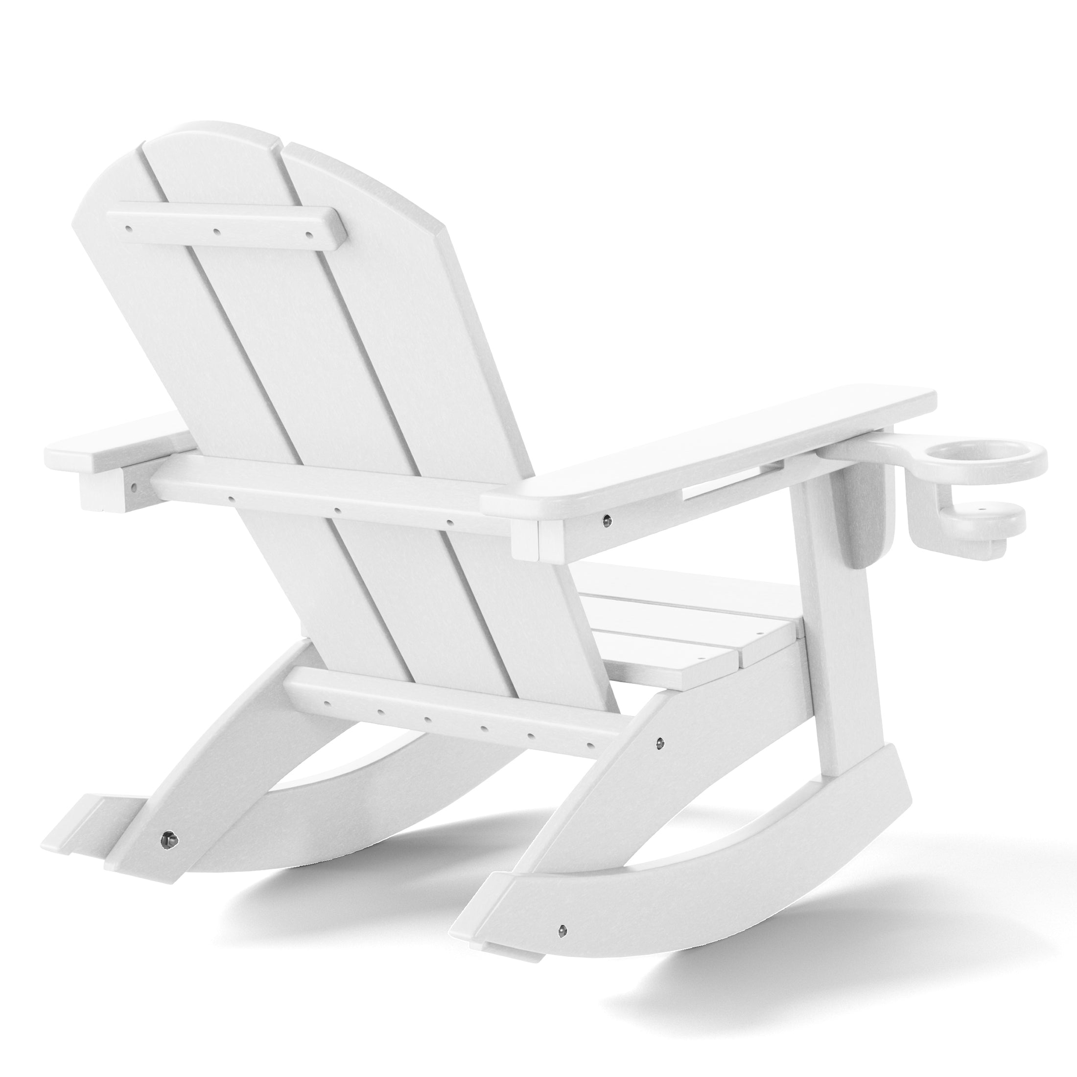 Tiny Terraces Kids Adirondack Rocking Chair with Cup Holder (Set of 2)