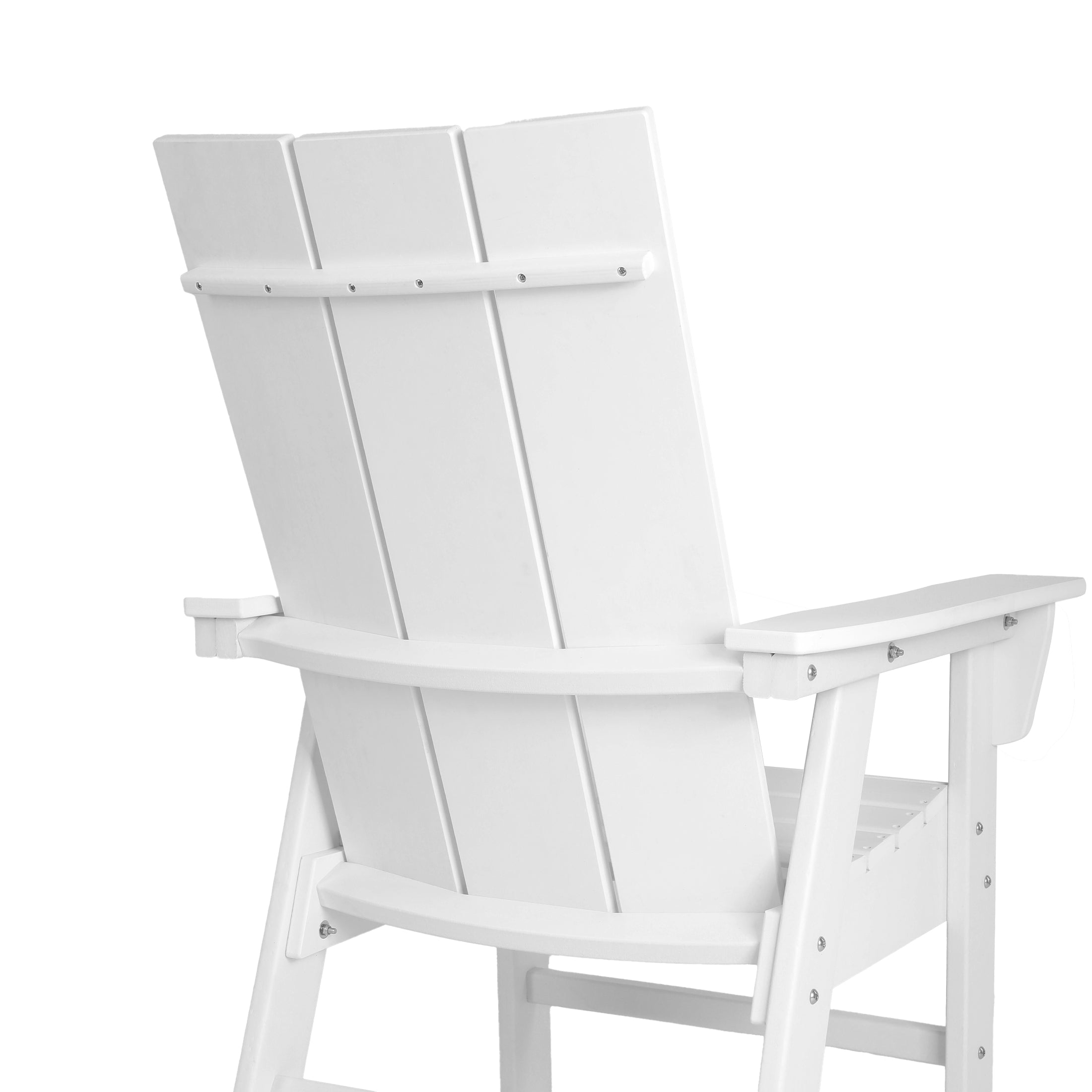 Malibu Modern All-Weather Outdoor Contoured Adirondack Dining Chair
