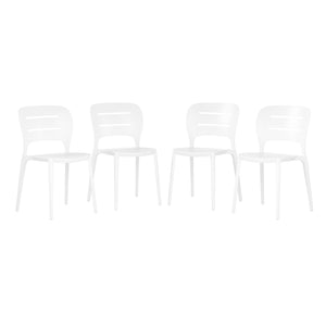 Patio Stacking Dining Side Chair (Set of 4)