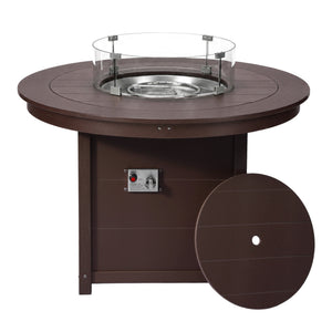 Sedona Round 47" Dining Fire Pit Table