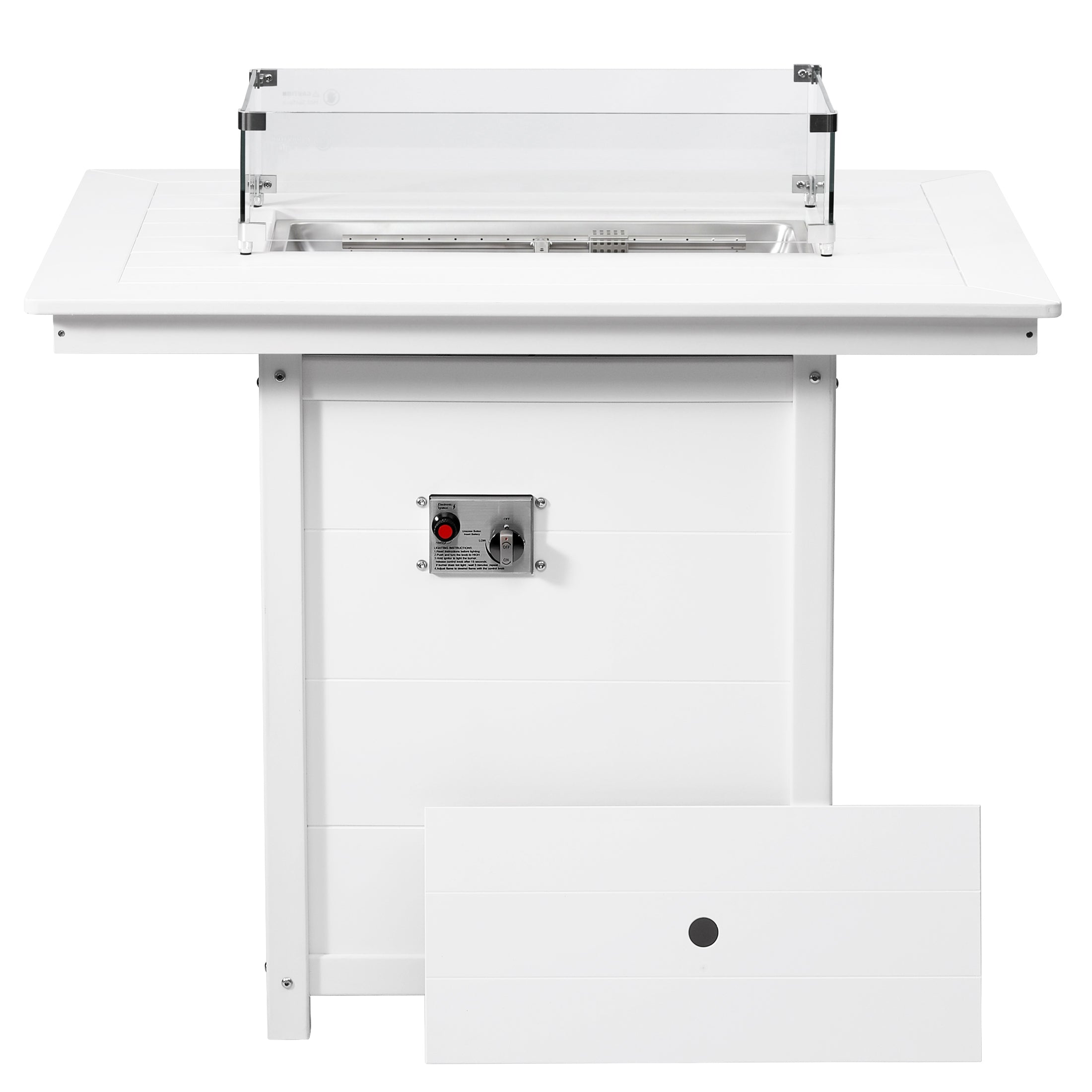 Sedona Rectangular 34" X 46" Counter Fire Pit Table
