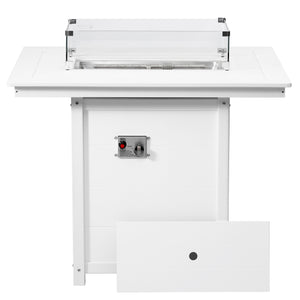 Sedona Rectangular 34" X 46" Counter Fire Pit Table