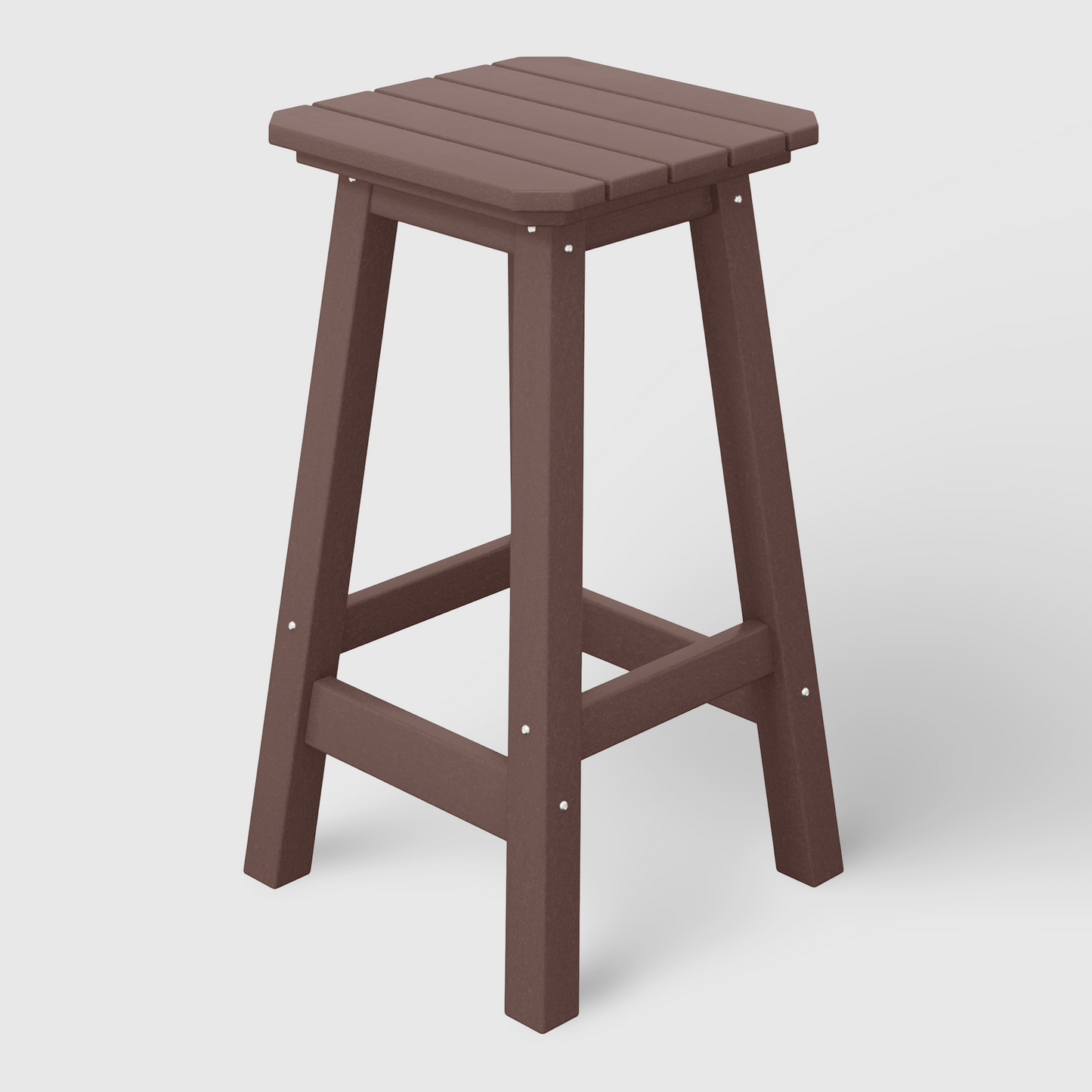 POLYTRENDS™ Stockholm All-Weather Outdoor Square Counter Stool (24" Seat Height)